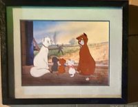 Framed Aristocats lithograph front view