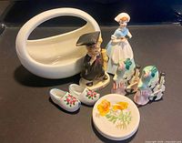 all six ceramic items displayed
