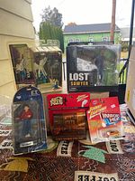 Front view of all five sealed toys