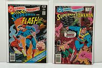 Front covers of both comics in bags