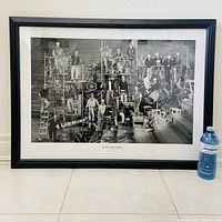 Front view of framed Le Nouveau Forum limited edition print