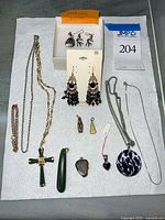 All jewelry items laid out together
