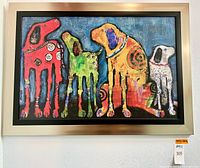 Front view of framed print showing artwork and frame