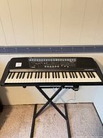 Front view of Casio CT-700 keyboard on stand