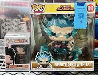 Front view showing both boxed Funko Pops: Infinite Deku with Eri #1010 jumbo and Kale #1282