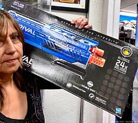 Front view of boxed Nerf Rival Atlas XVI-1200