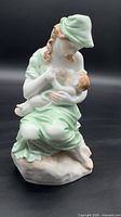 Front view of Herend porcelain figurine of mother nursing child
