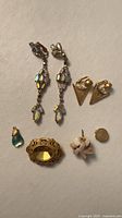 Full lot overview showing six jewelry pieces