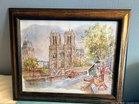 Full view of framed print showing artwork, frame and mat