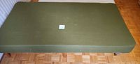 Top view of green twin/single box spring