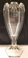 Full view of clear Fostoria Alexis vase front