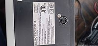 Electrohome DVC510E rear label confirming model