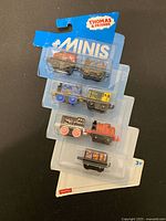 Front view of sealed Thomas & Friends Minis 5-pack showing five mini engines