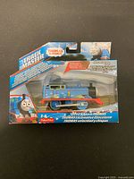 Front view of sealed TrackMaster Speed & Spark Thomas package