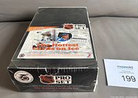 Top view of sealed Pro Set box with shrink-wrap