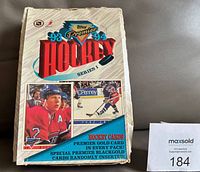 Front of 1993-94 Topps Premier Series 1 hockey cards display box