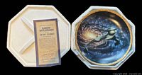Plate in styrofoam case with COA