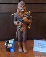 Front view of 11-inch Chewbacca figure with tag