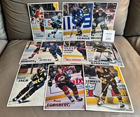All eleven NHL player magnets laid out
