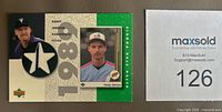 Front of 2002 Upper Deck Randy Johnson Retro Star Rookies card showing photo, star-shaped jersey patch and card design