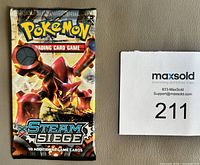 Front view of sealed Steam Siege booster pack
