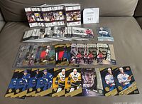 Stacked and spread cards showing multiple insert subsets