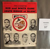 Front cover with team logo, player photos and title