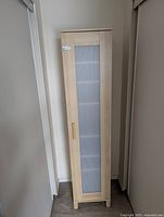 Full front view of closed cabinet