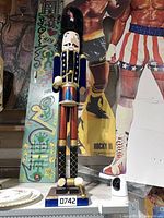 Full view of nutcracker standing upright