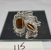 Chain, pendant and ring group view