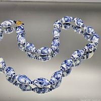 Full view of twisted strand showing bead pattern and clasp