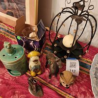 Group shot of all six items on table