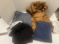 Overview of all garments folded together