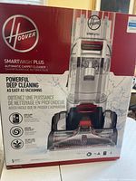 Front of Hoover SmartWash Plus box showing product image and branding