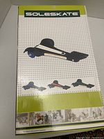 Front of Soleskate retail box showing product image and graphics