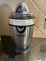 Cuisinart electric citrus juicer fully assembled