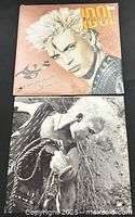 Front cover of Billy Idol Whiplash Smile LP and inner sleeve front