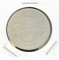Obverse with Dolphins logo and Super Bowl VII VIII inscription