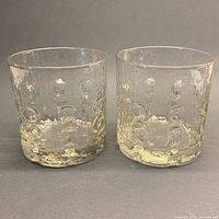 both scotch glasses front view