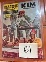 Front cover showing Classics Illustrated logo, Kim title, No.143, 15¢ price