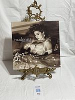 Front jacket of Madonna Like a Virgin album on stand
