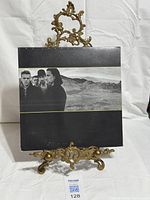 Front gatefold cover on stand