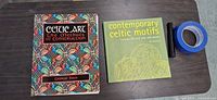 Front covers of both Celtic art books