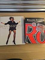 Front covers of both Rolling Stone hardcover books
