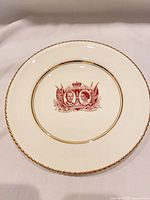 Full view of commemorative plate