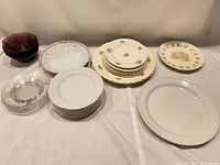 Group shot of all dishes laid out on table
