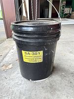 Black 5-gal pail labeled SA-301 Silverarmor Antimicrobial Coating