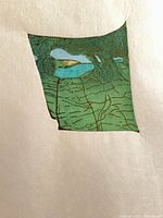 Full view of artwork showing printed image