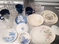 Group view showing all ceramic and glass pieces