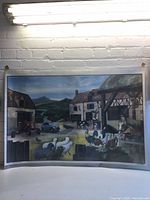 Full view of La Ferme side showing farmyard scene